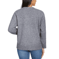 thumbnail image 2 of Ella Moss Ladies' Button Front Cardigan, Grey, Small, 2 of 2