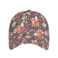 thumbnail image 2 of Daiia Foxes print Baseball Cap Men Women Golf Dad Hat Adjustable Original Classic Low Profile Hat Unconstructed Plain Cap, 2 of 9