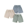 thumbnail image 2 of Aojekbee Toddler Boy Girl Plain Shorts Drawstring Waist Casual Shorts Summer Loose Fitting Lounge Shorts, 2 of 10