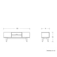 thumbnail image 4 of Mueble para tv 150cm Meztli B - Nogal GAIA Contemporáneo, 4 of 6