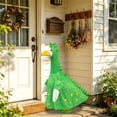 thumbnail image 5 of Sruoe Porch Goose Outfits, Green Dinosaur Dress Set Goose Clothes Dress, Duck Clothes for 23 Inch Lawn Statue, Outdoor Statue Wear Goose Clothing, Goose Costume for Yard Garden Patio Decor, 5 of 7