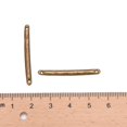 thumbnail image 2 of 100 pc Tibetan style Bar Links connectors for Jewelry Design Cadmium Free & Nickel Free & Lead Free Strip Antique Bronze 3x33x1mm Hole: 1mm, 2 of 6