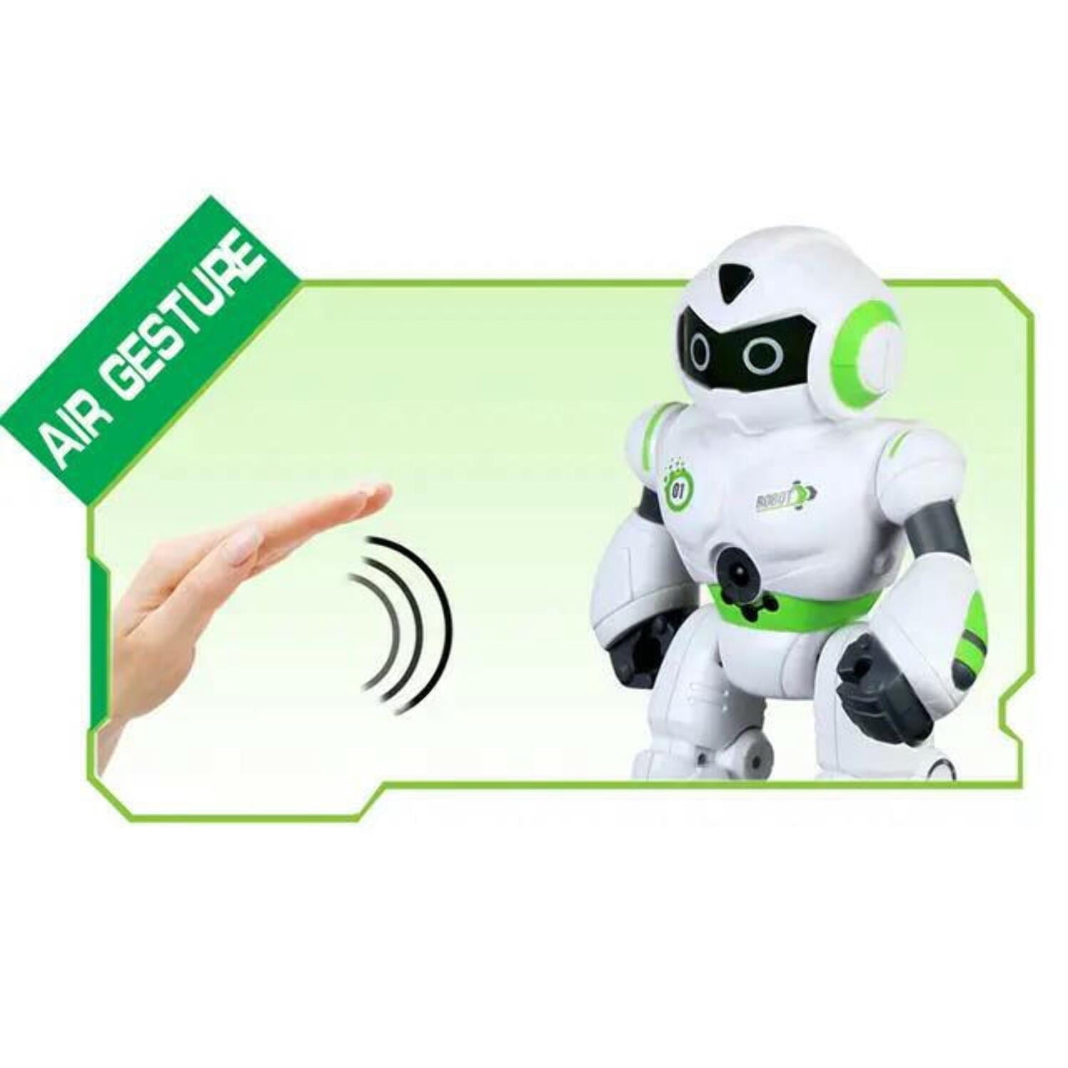 GN Universe Interactive Space Smart Robot With Gesture Sensing Shield and Space Guns And Remote Control Different Sounds Ages 3+