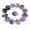 Amethyst, variant on MATROOY 13PCS Engraved Gypsy Symbols Witch Runes Crystal Stone Kit For Yoga Meditation-Amethyst