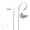 Clear (Right), variant on MEE audio M6 Single Right Side Earbud, One Wired Earphone w/ Earhook, 51" Cable, 3.5 mm Plug (Black)