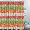 thumbnail image 4 of Boho Floral Shower Curtain Watercolor Floral Plant Shower Curtains Set for Bathroom Unique Trendy Beautiful Colorful Shower Curtain Bathtub Accessories Bath Decoration Multi Color 72"×72", 4 of 6
