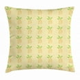 thumbnail image 1 of Exotic Throw Pillow Cushion Cover, Watercolor Pineapple with Brush Strokes Hawaii Themed Illustration, Decorative Square Accent Pillow Case, 24 X 24 Inches, Orange Pale Yellow Green, by Ambesonne, 1 of 2