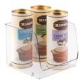 thumbnail image 4 of mDesign Stackable Plastic Food Storage Bin, Open Front, X-Large, 2 Pack - Clear, 4 of 8