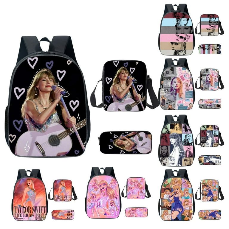 Taylor Swift Merch: Taylor Swift Backpack, Taylor Swift Gifts, 3pc 1989  Backpack Student Shoulder Bag Travel Laptop Backpack Gift 