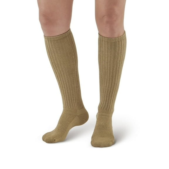 Ames Walker AW Style 180 E-Z Walker Plus Diabetic 8-15 Mild Compression Knee High Socks - Help prevent discomfort swelling and mild venous issues - Moisture wicking - Padded foot