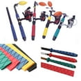 thumbnail image 5 of GARENDE 4xNon Slip Heat Shrink Tubing Textured Grip Fishing Rod Red 1x0.2cm 4 Pcs, 5 of 9
