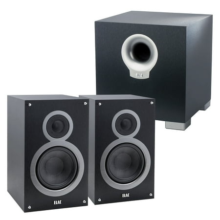 Elac Debut B5 Bookshelf Speakers With S10 200w Powered Subwoofer