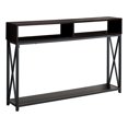 thumbnail image 2 of Monarch Specialties Accent Table, Console, Entryway, Narrow, Sofa, Living Room, Bedroom, Metal, Laminate, Brown, Black, Contemporary, Modern, 2 of 3
