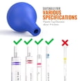 thumbnail image 4 of 5 uds pipeta bombilla de goma gotero tapas de goma Bola de succión de laboratorio en forma de pera apto para pipeta de 1ml 3ml 5ml 10ml 15ml 20ml, 4 of 5