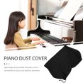 thumbnail image 3 of HAMPPLIES Piano Keyboard Dirt Cover 61 Keys Cotton Splashproof Dirtproof Black Keyboard Protector, 3 of 8