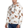 thumbnail image 3 of Sikiie Rabbit And Squirrel Men's Hoodie, Essentials Hoodie, Sweatshirt, Pullover Hooded Sweatshirt for Men-X-Large, 3 of 7