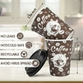 Treamon Hot Coffee To Go Paper Cups with Lids, Disposable, 12 oz, 50