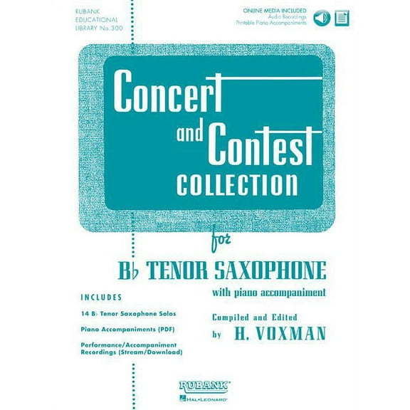 Concert and Contest Collection for BB Tenor Saxophone: Solo Book with Online Media (Paperback)