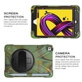 thumbnail image 4 of iPad 6th/5th Generation Case Kids, iPad 9.7 Case with Pencil Holder, Heavy Duty Shockproof Protective Rugged iPad 9.7 Case with Stand/Hand Strap for iPad Air 9.7-inch 2018/2017 - ARMYGREEN, 4 of 7