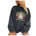 thumbnail image 2 of PVCS Women's Tops Winter Sun Printing Sweatshirt Pullover Tops, 2 of 8