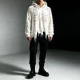 thumbnail image 2 of Men’s Halloween Outfits Halloween Unisex Y2K Wash Gothic Graphic Hoodies Oversize Grunge Skull Print Sweatshirt Casual Fit Pullover(02_White,M), 2 of 4
