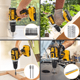 thumbnail image 4 of Cshidworld 118-Piece Home Tool Set with 21V Cordless Drill, Cordless Drill Set with 2 Batteries and Charger, Power Cordless Drill Hand Repair Tools Kit Combo Kits Storage Organizer Case for Men Women, 4 of 10