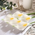 thumbnail image 5 of 10pcs Calla Lily Bridal Wedding Bouquet Lataex Real Touch Artificial Flower Home Party Decor (Yellow), 5 of 5