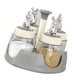 thumbnail image 3 of Salero giratorio con tapa, especiero y botella de cristal para aromatizar, ideal para cocina, restaurante y hogar, color gris., 3 of 12