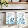 thumbnail image 7 of Blue Kitchen Towels Set of 2, Polka Dots Watercolor Abstract Art Absorbent Dish Towels for Kitchen, Microfiber Hand Towel, Quick Drying Tea Towel for Cleaning Decorative Dishcloths, 7 of 7