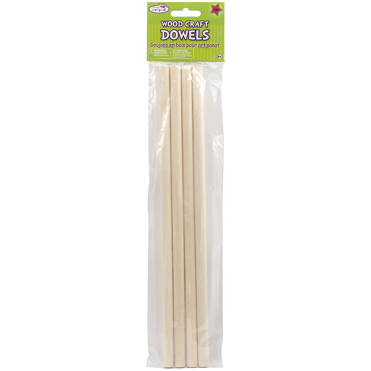 Krafty Kids Bunte Bastelstäbe Aus Holz – 24 Stück, Extra Groß (20x2,5 Cm) – Ideal Für Schule & Party