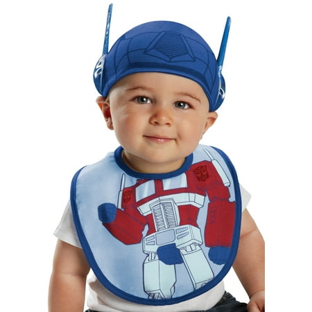 transformers optimus bib and hat infant costume