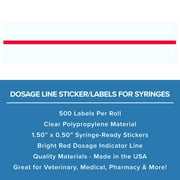 Dosage Labels - Dosage Line Sticker For Syringes