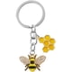 thumbnail image 1 of Llavero de abeja de metal, llavero de abeja, llavero colgante para mochila, adorno colgante para bolso, 1 of 7