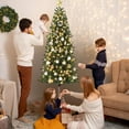 thumbnail image 2 of Qinaqin 6ft Prelit Artificial Christmas Tree con Lights y Soporte Metálico, 2 of 7