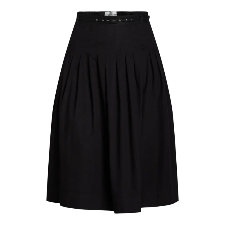 スカート TheLatest Black cotton midi skirt TheLatest Black cotton midi skirt | TheDoubleF