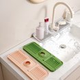 thumbnail image 1 of Silicone Drainage Mat Button-Style Countertop Splash Guard & Drying Mat Non-Slip Kitchen & Bathroom Sink Protector Fast Water Diversion 14.6x5.5 in Single Unit, 1 of 7