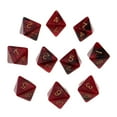 thumbnail image 1 of Esquirla Ensemble de dés Polyédriques 8 dés pour Wargame Noir+rouge, 1 of 8