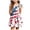 ZH-Wine, variant on Povozer Dress Girls Kids Summer 2025 4th of July Baby Girl Outfits American Flag Plaid Flying Sleeve A-line Dress Toddler Fourth of July Baby Girl Outfit for 5-6 Years,White
