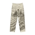 thumbnail image 2 of Vsdgher Vineyard Landscape Print Mens Pajama Pants Sleep & Lounge Pants, PJ Bottoms With elastic waistb and Pockets, 2 of 5