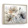 thumbnail image 2 of Designart "Graceful Grey-White Tulip Elegance I" Tulips Floater Framed Canvas Prints, 2 of 5
