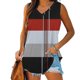 thumbnail image 1 of mfyjkho Camisetas Sin Mangas De Talla Grande, Blusa Informal Holgada Con Cuello En V Y Estampado Para Mujer Tops Casuales Para Mujer Xxl, 1 of 6