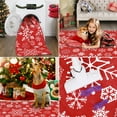 thumbnail image 4 of Senfot 5x7 Snow Striped Christmas Area Rug Washable Non-Slip Soft Indoor Carpet Floor Mat for Entryway Hallway Living Room Home Decor Red, 4 of 6