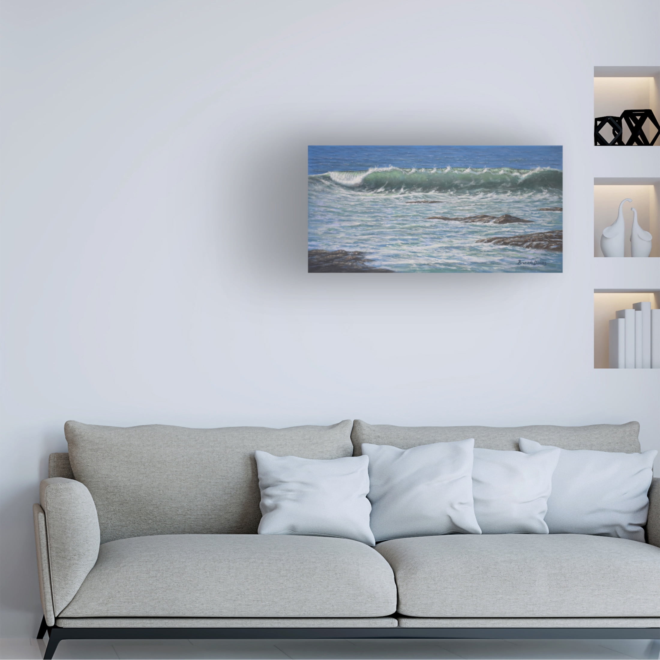Canvas Wall Art - Bruce Dumas 'Wavemerized' Wall Art for Living Room, Bedroom, or Office Décor by Trademark Fine Art - 47 x 24 Inches
