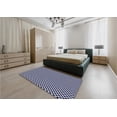 thumbnail image 5 of Ahgly Company Machine Washable Indoor Rectangle Transitional Night Blue Area Rugs, 2' x 5', 5 of 7