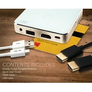 Kodak Ultra Mini Portable Projector - HD 1080p support LED DLP Rechargeable Pico Projector - 100 Display, Built-in Speaker - HDMI, USB and Micro SD - Compatible with iPhone iPad, Android Phones