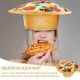 thumbnail image 3 of Sombrero de pizza divertido, divertido accesorio de disfraz de Halloween, sombrero tonto loco Afortunado Sencillez, 3 of 4