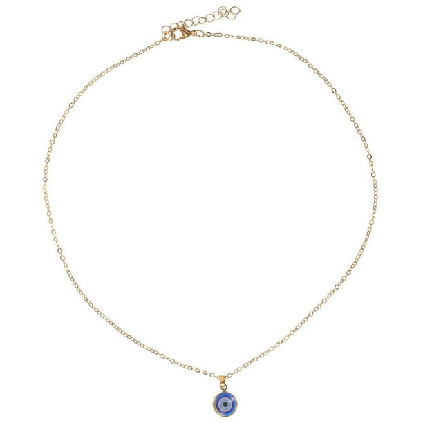 Turkish Style Evil Eye Necklace Blue Eyes Amulet Pendant Evil Eye Charm Choker