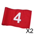 thumbnail image 1 of Bandera de golf,Banderas de golf numeradas grandes con tubo insertado,Banderas de colocación de banderas numéricas para interiores y exteriores,Bandera de golf para campo de prácticas en el, 1 of 8