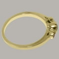 thumbnail image 5 of LBG British Made 14k Yellow Gold Natural Garnet Womens Promise Ring - 33 size options - Size 7, 5 of 6