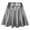 AB1061 Grey, variant on Carnival Women's Fashion High Waist Pleated Solid Color Short Skirt Loose Skirt Metallic Skater Skirt Sparkly Shiny Flared Pleated A Line Mini Skort Beautiful Stylish Women's Skirt